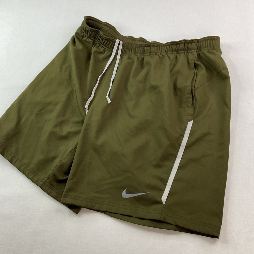 Nike Dri Fit‎ Power Woven Tennis Shorts Mens XL Green Unlined Athletic 523247